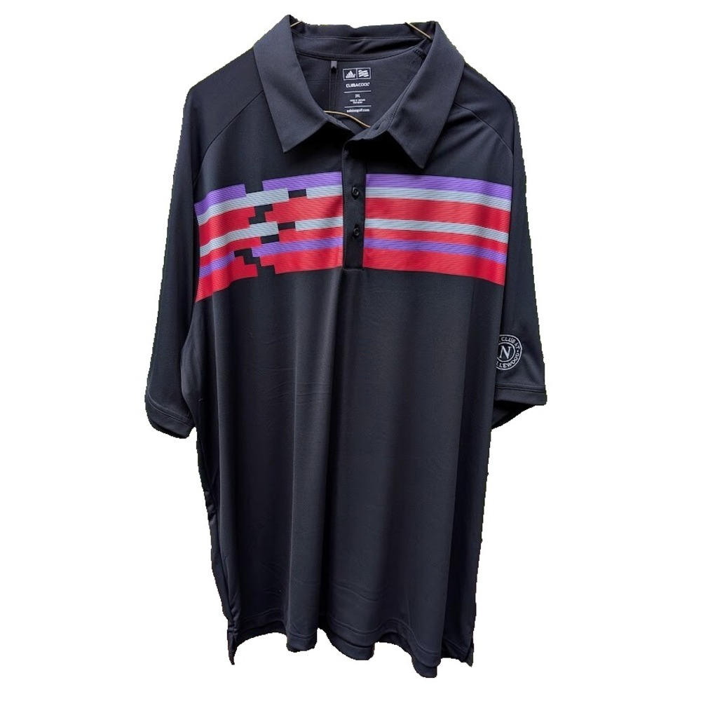 Adidas Golf Mens Club At Nevillwood Polo Shirt Size XXL Climacool Sports Athlete